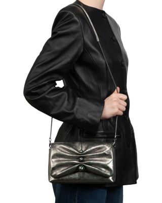 Ruched Crystal Crossbody