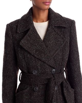 Belted Tweed Coat