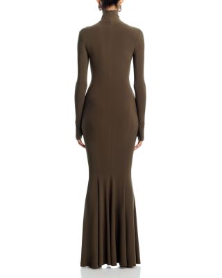 Turtleneck Fishtail Gown