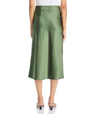 Midi Satin Slip Skirt - Exclusive