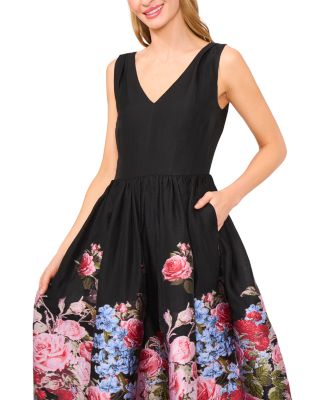 Brocelle V Neck Midi Dress