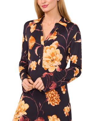 Taria Polo Long Sleeve Maxi Dress