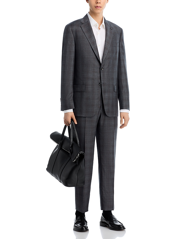 Hart Schaffner Marx New York Plaid Classic Fit Suit In Gray