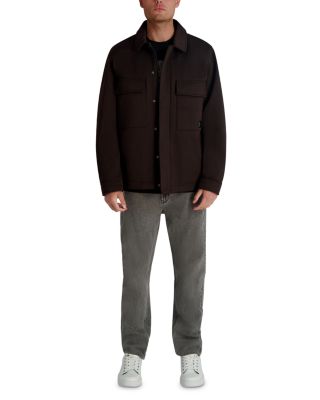 Twill Collared Shirt Jacket