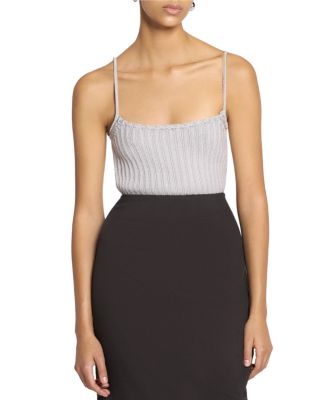 Lanvin - Ribbed Tank Top in Viscose