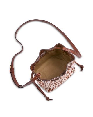 Mini Drawstring Calf Hair Crossbody Bag