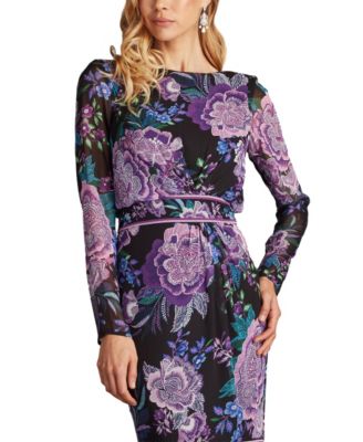 Akilah Floral Blouson Midi Dress