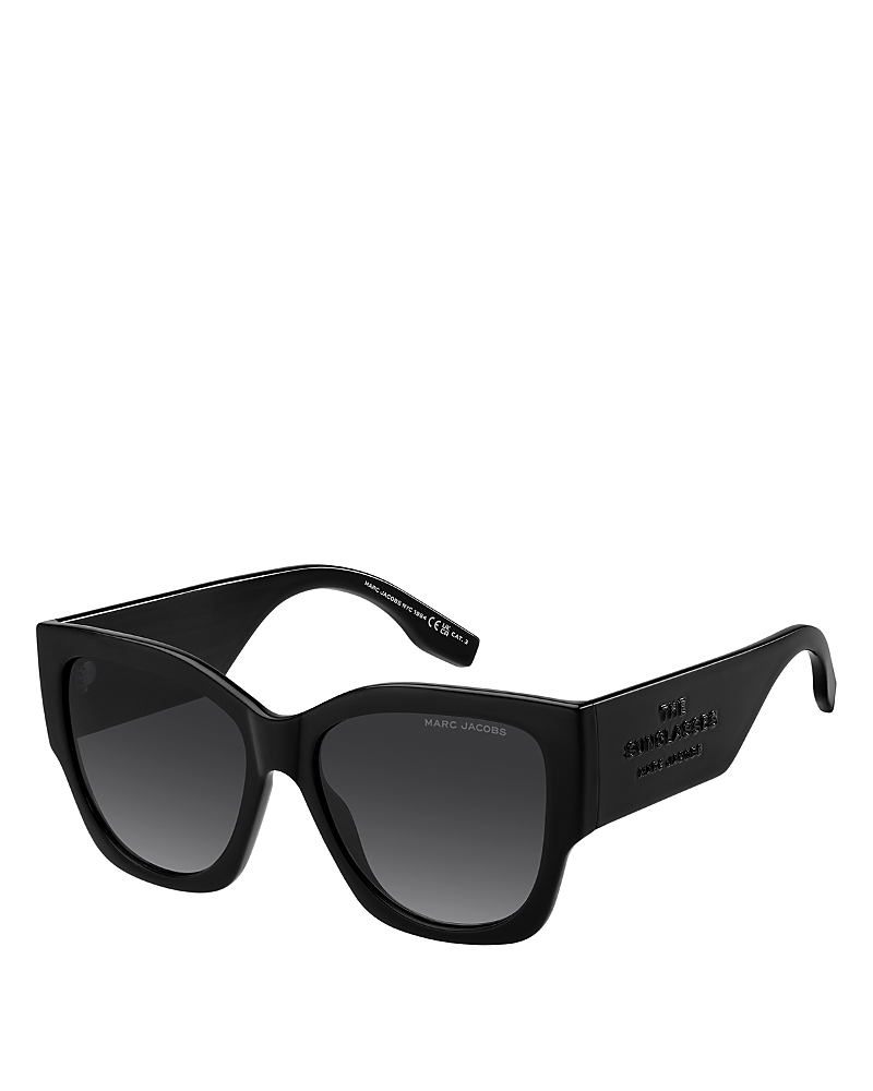 Marc Jacobs Cat Eye Sunglasses, 55mm In Black