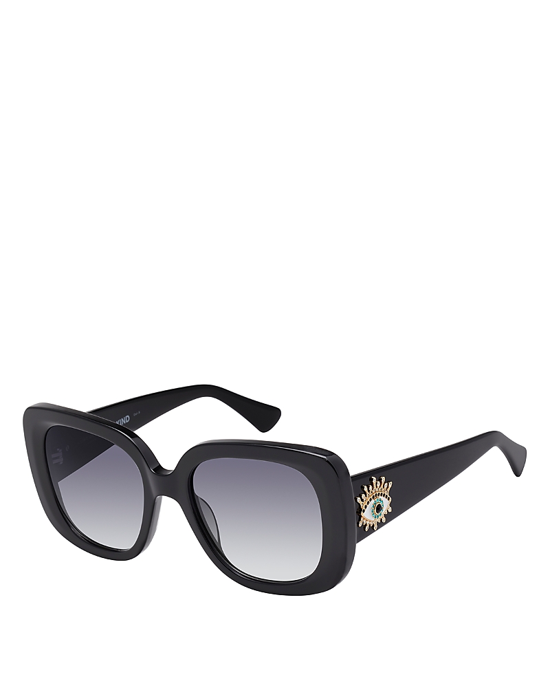 Kurt Geiger London 53mm Gradient Butterfly Sunglasses In Black