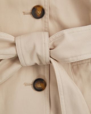 Petites Zip Out Mac Trench Coat