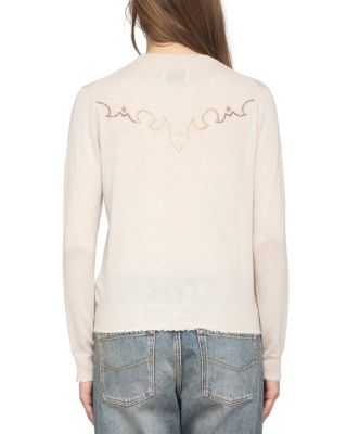Miss CP West Embellished Cashmere Sweater 
