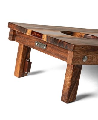 1ft x 2ft River Epoxy Resin with Live Edge Acacia Pathfinder ART Cornhole Board Sets