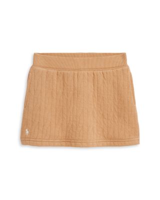 Girls' Quilted Cable Motif Skirt - Little Kid