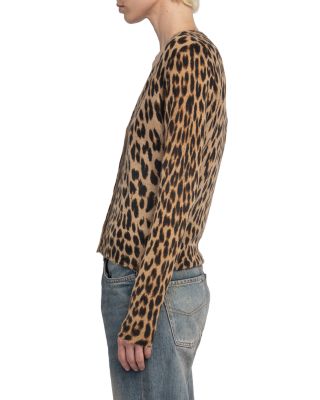 Manala CP Print Leo Cashmere Cardigan 