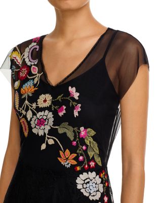 Mertina Embroidered Maxi Dress