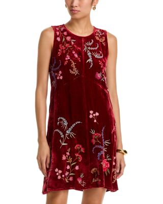 Velvet Embroidered Dress