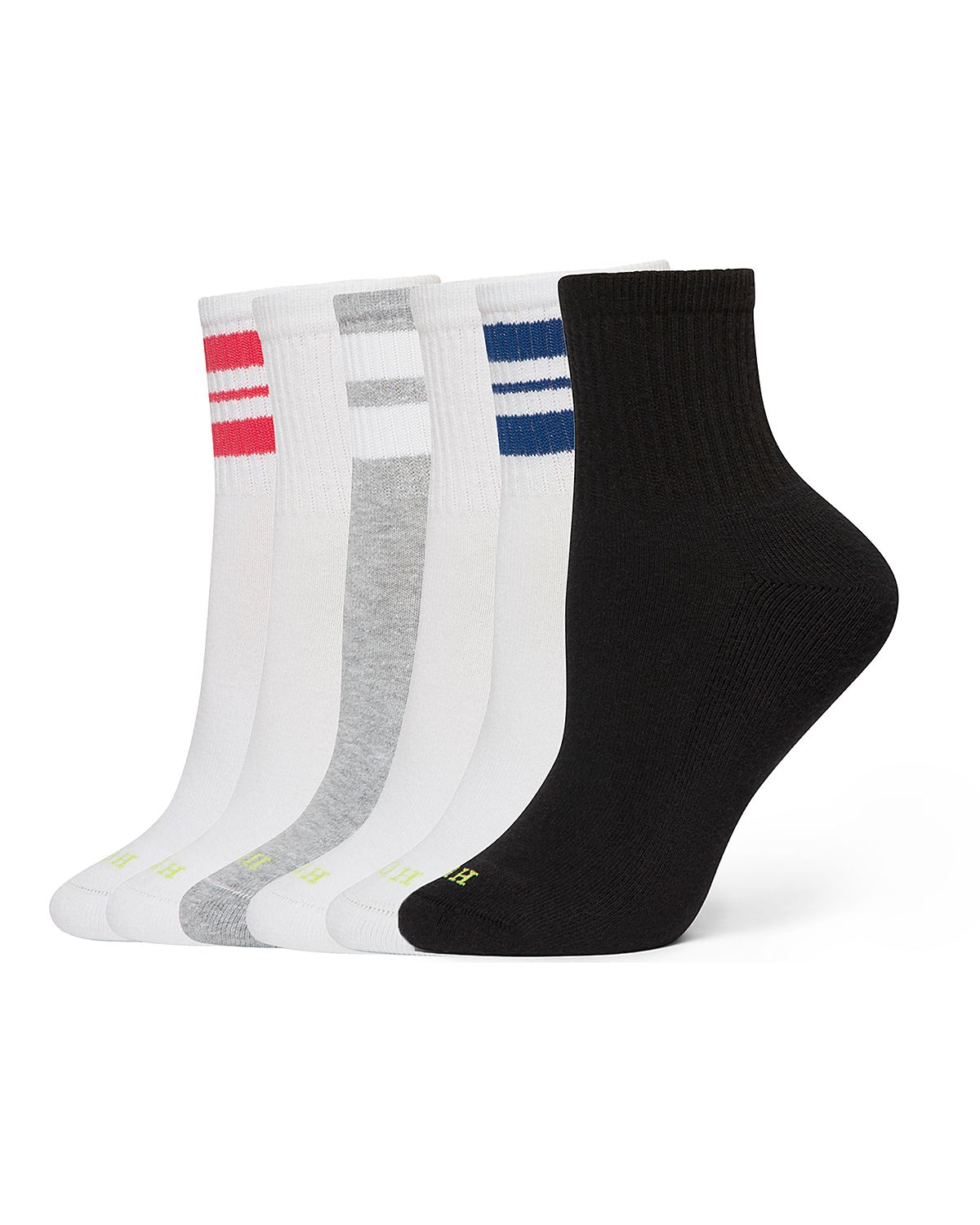 Hue Sport Mini Crew Socks, Pack of
