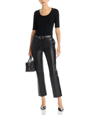 Scoop Neck Elbow Sleeve Top