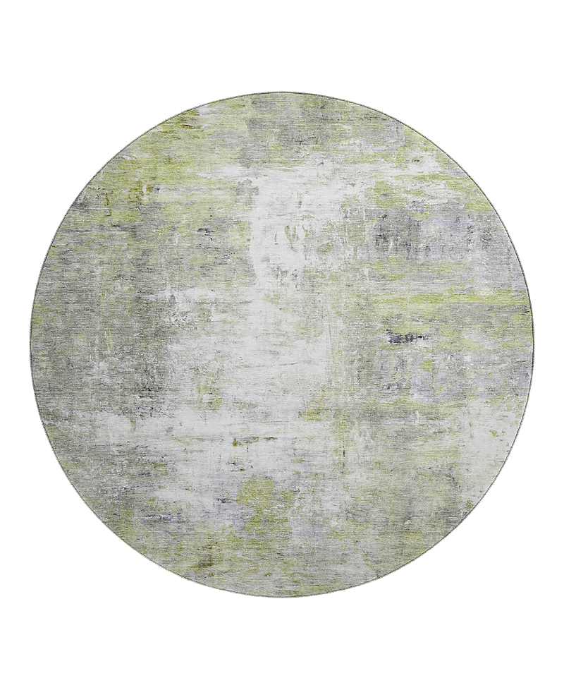 Dalyn Rug Company Dalyn Ravenna Washable Rn1 Round Area Rug, 8' X 8' In Green