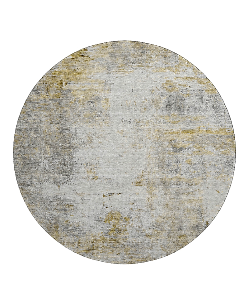 Dalyn Rug Company Dalyn Ravenna Washable Rn1 Round Area Rug, 8' X 8' In Brown