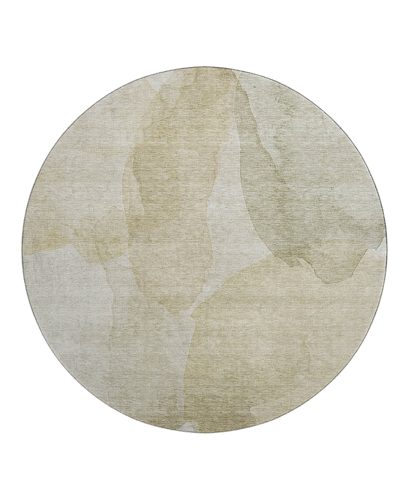 Dalyn Rug Company Dalyn Ravenna Washable Rn12 Round Area Rug, 8' X 8' In Gray