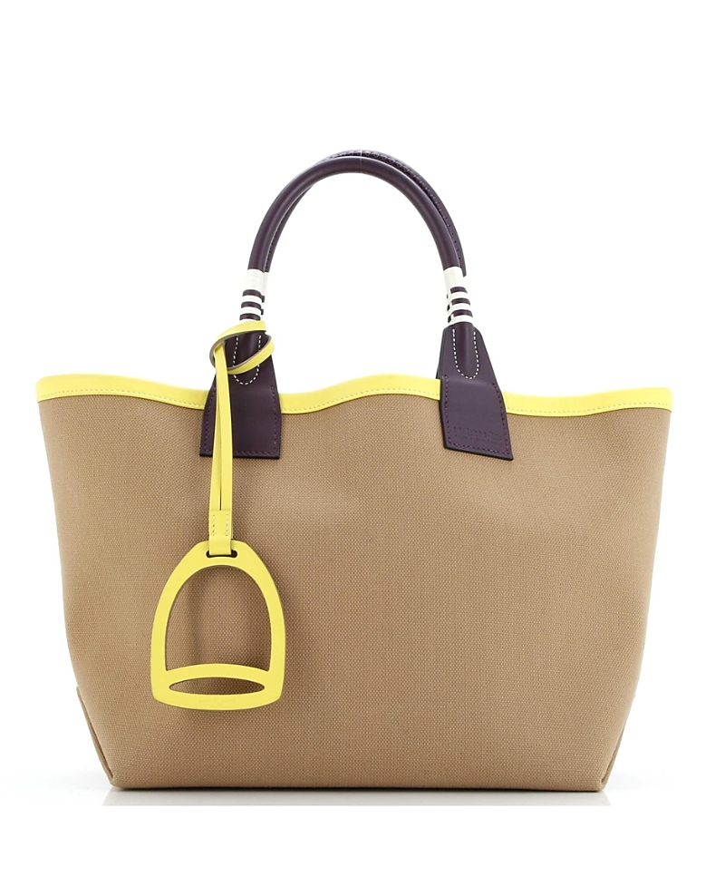Pre-owned Pre-owned Hermes Hermes 25 Sac Steeple Tote Toile With Leather
