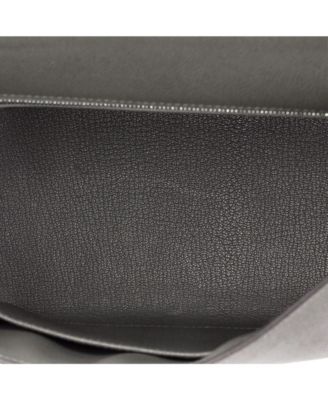 Kelly 25 Handbag Grey Epsom with Palladium Hardware