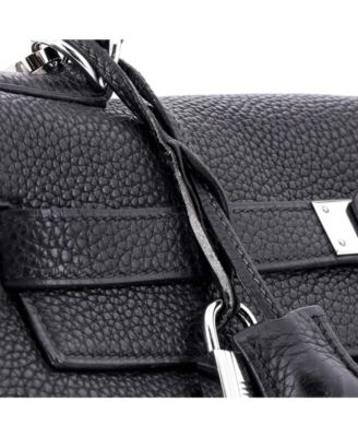 Kelly 32 Handbag Black Togo with Palladium Hardware