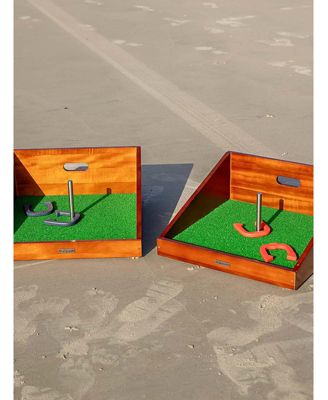 Mahogany Buckaroo Mini Horseshoes Game
