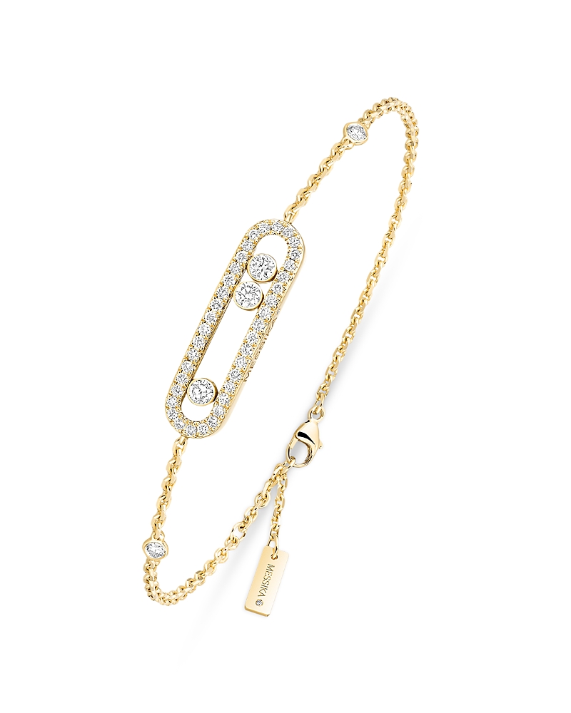 Messika Diamond Baby Move Pave Bracelet In 18k Gold, 0.29 Tcw In Gold