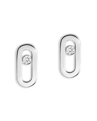 Diamond Move Uno Stud Earrings in 18K Gold, 0.03 tcw