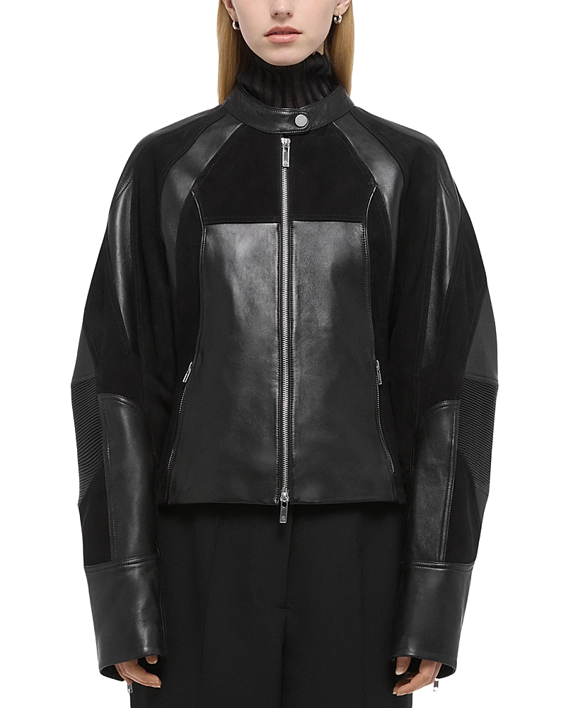 Helmut Lang Bmx Leather Jacket In Black