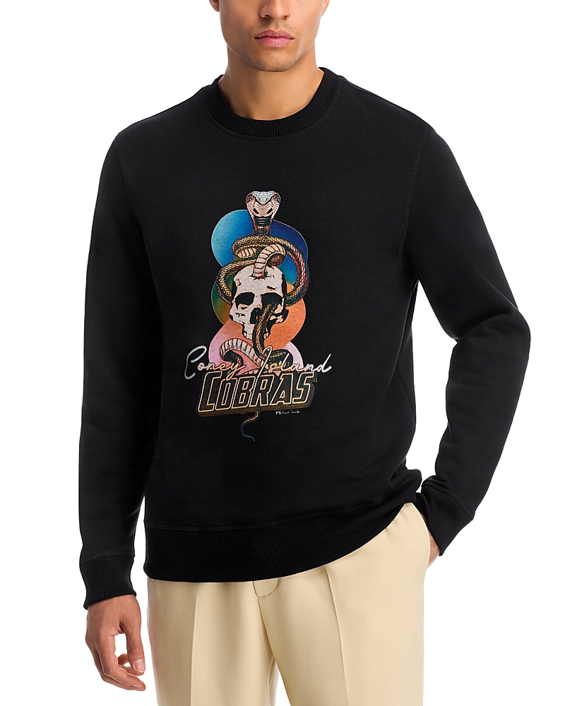 Ps By Paul Smith Graphic Sweatshirt In Black