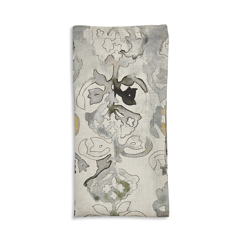 Kim Seybert Giverny Napkin In Natural And Gray In Multi