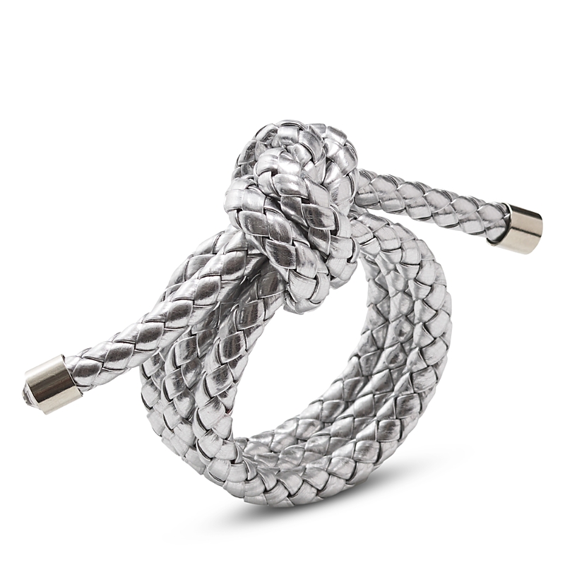 Kim Seybert Rope Knot Napkin Ring In Silver