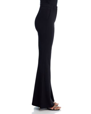 High Waist Knit Flare Pants