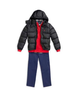Boys' Ripstop Down Hooded Jacket - Big Kid