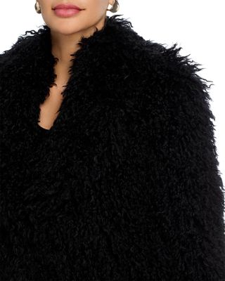 Aura Crop Faux Fur Coat