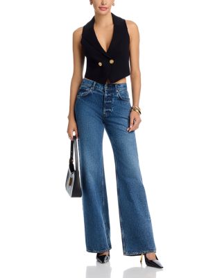 Zadie Knit Peak Lapel Vest