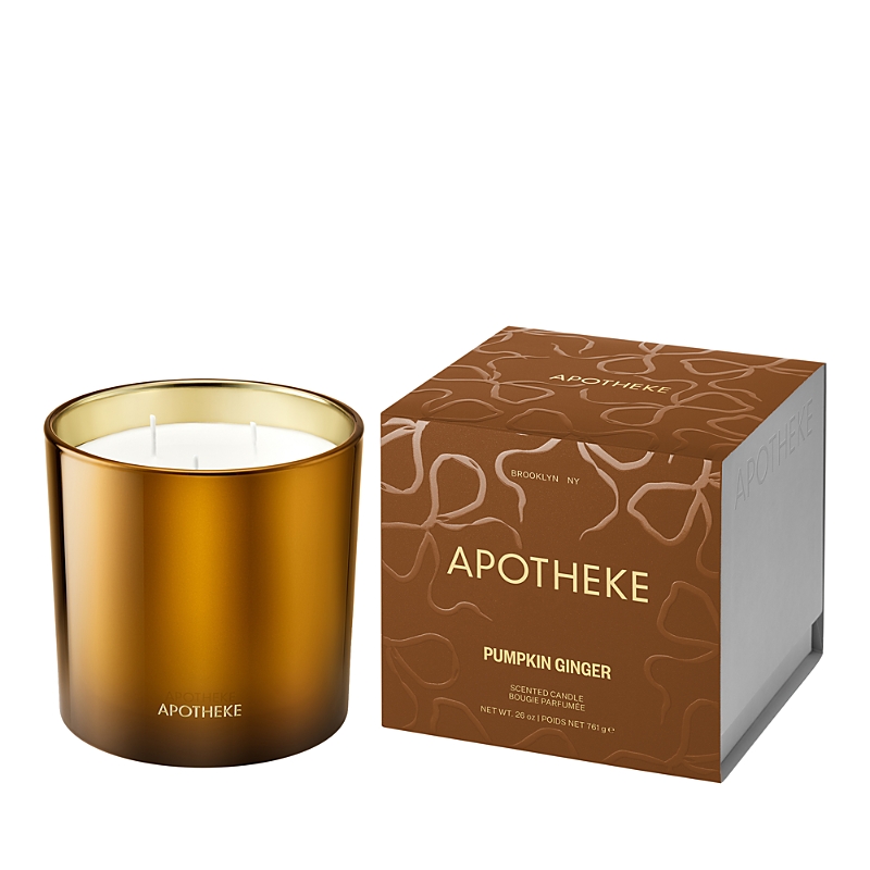 Apotheke Pumpkin Ginger Three-wick Scented Candle In Brown