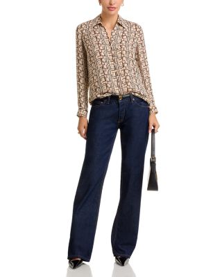 Nina Silk Printed Blouse