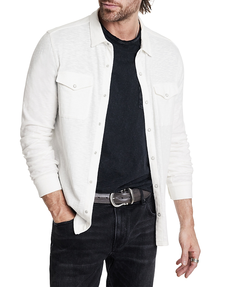 John Varvatos Arvon Vintage Wash Slub Western Shirt