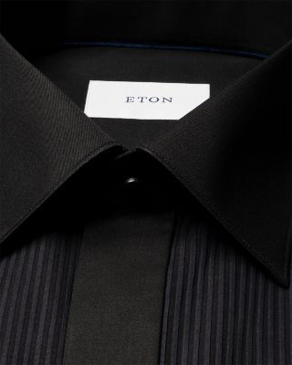 Slim Fit Solid Pliss&eacute; Shirt