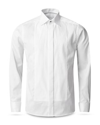 Slim Fit Solid Pliss&eacute; Shirt