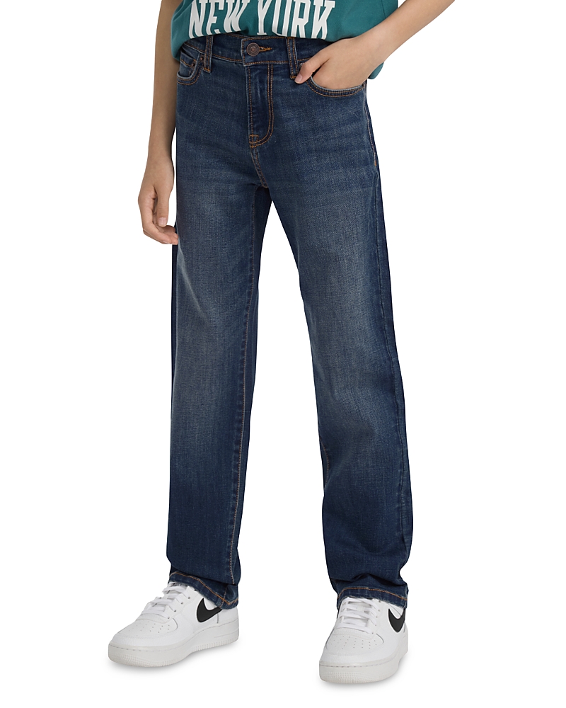 Abercrombie Boys Straight Fit Jeans In Blue