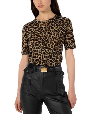 Eli Wool Leopard Print Sweater
