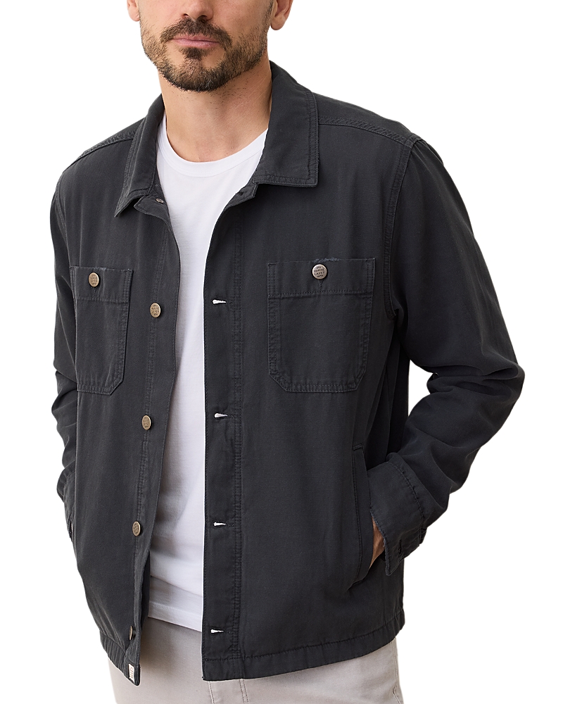 Marine Layer Patrick Canvas Overshirt In Black