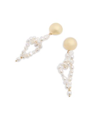 Cultured Freshwater Pearly Grape Earrings