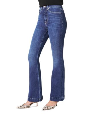 Redefine High Rise Flare Jeans in Medium Indigo