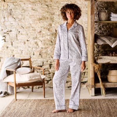 Ditsy Gingham Cotton Pajama Set